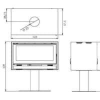 Poêle à bois - CARBEL RK 100 Double face | Archibat