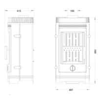 Poêle à bois - INVICTA CASSINE | Archibat