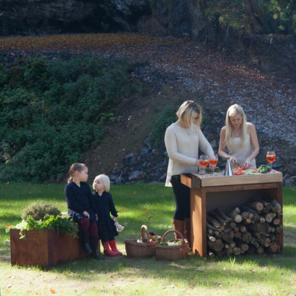 OFYR Herb Garden Bench Corten | archibat