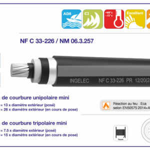 CÂBLE HTA NF C 33-226 ALUMINIUM | archibat