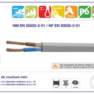 HWK CÂBLE SOUPLE RESISTANT A L'HUILE | archibat