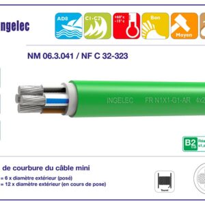 CÂBLE SANS HALOGENE NON ARME FR-N1 X1 G1- AR | archibat