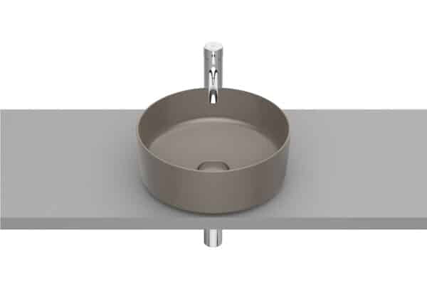 Vasque à poser Round en FINECERAMIC® avec bonde de vidage en céramique | archibat