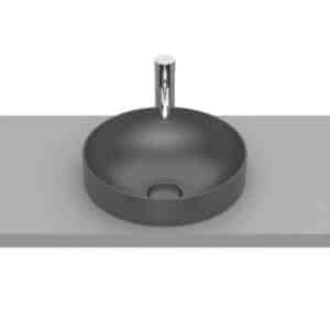 Vasque semi-encastrée Round en FINECERAMIC® Bonde de vidage céramique incluse | archibat
