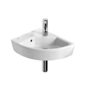 Lavabo mural en porcelaine - vasque à gauche | archibat