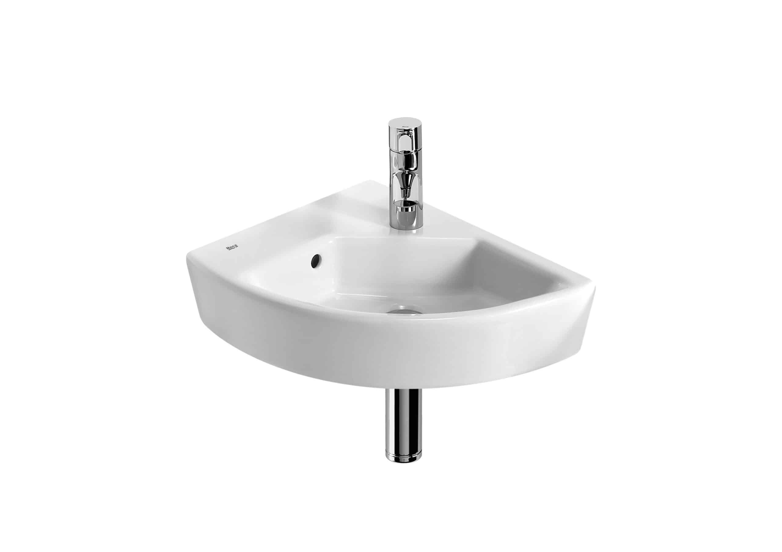 Lavabo mural en porcelaine - vasque à gauche | archibat