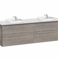 Unik ( ensemble meuble 4 tiroirs, lavabo double en SURFEX® ) | archibat