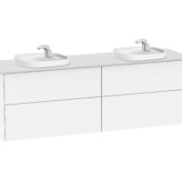 Unik ( ensemble meuble 4 tiroirs, lavabo double en SURFEX® ) | archibat