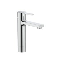 Mitigeur lavabo à bec Mezzo Plus corps lisse, avec vidage clic-clac | archibat MAROC