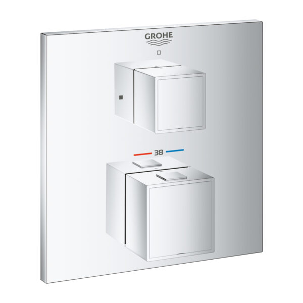 GROHTHERM CUBE MITIGEUR THERMOSTATIQUE 1 SORTIE AVEC VANNE D'ARRÊT | ARCHIBAT MAROC