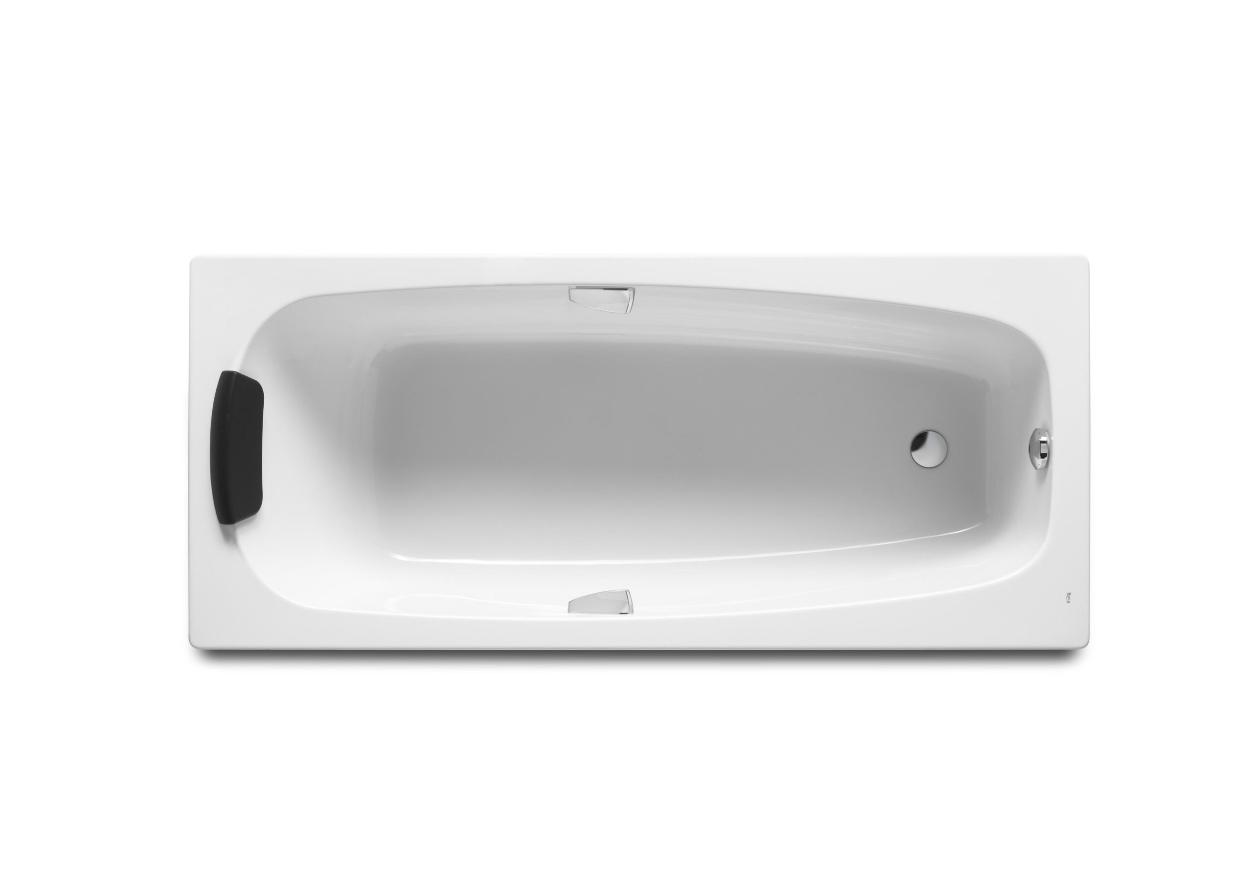 Baignoire acrylique rectangulaire livrée avec poignées chromées et pieds réglables | archibat MAROC