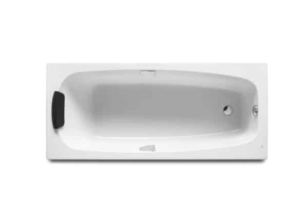 Baignoire acrylique rectangulaire livrée avec poignées chromées et pieds réglables | archibat MAROC