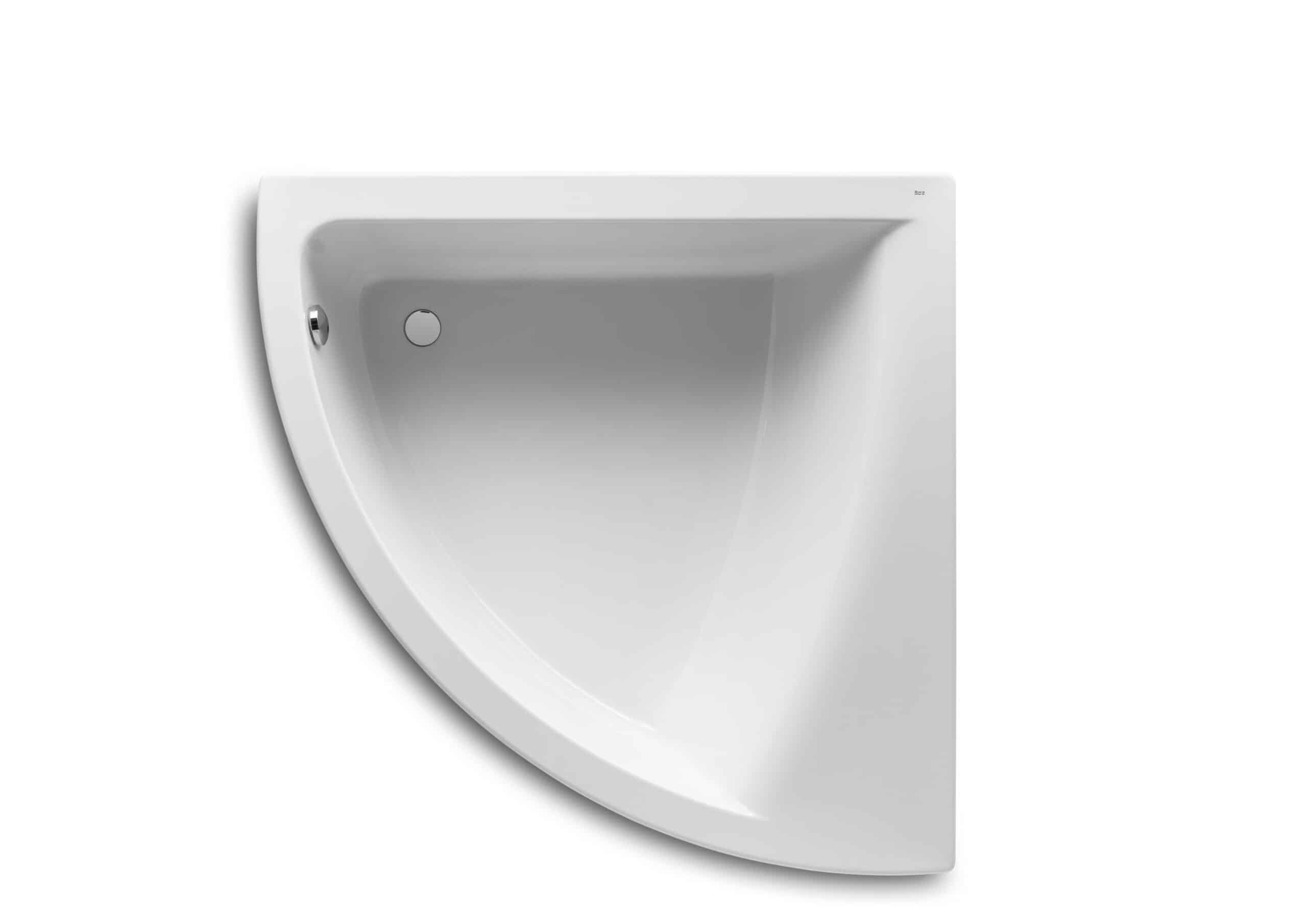 Baignoire acrylique d'angle livrée avec pieds réglables | archibat MAROC