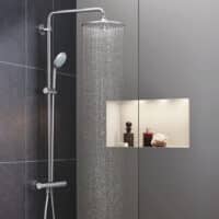 EUPHORIA SYSTEM 310 SYSTÈME DE DOUCHE AVEC MITIGEUR THERMOSTATIQUE POUR MONTAGE MURAL | ARCHIBAT MAROC